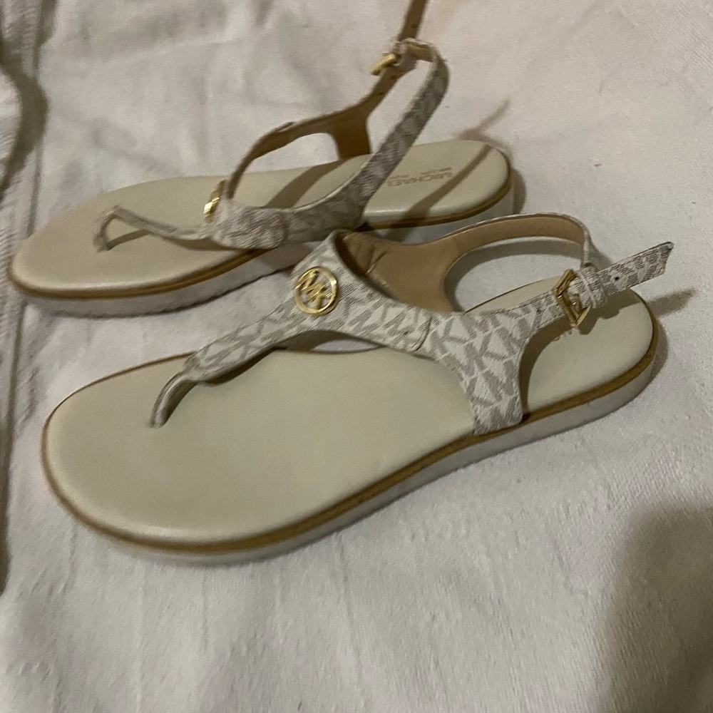 Michael Kors Beige Patterned Sandals